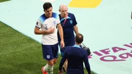 Harry Maguire was substituted in the second half of England's 6-2 rout of Iran