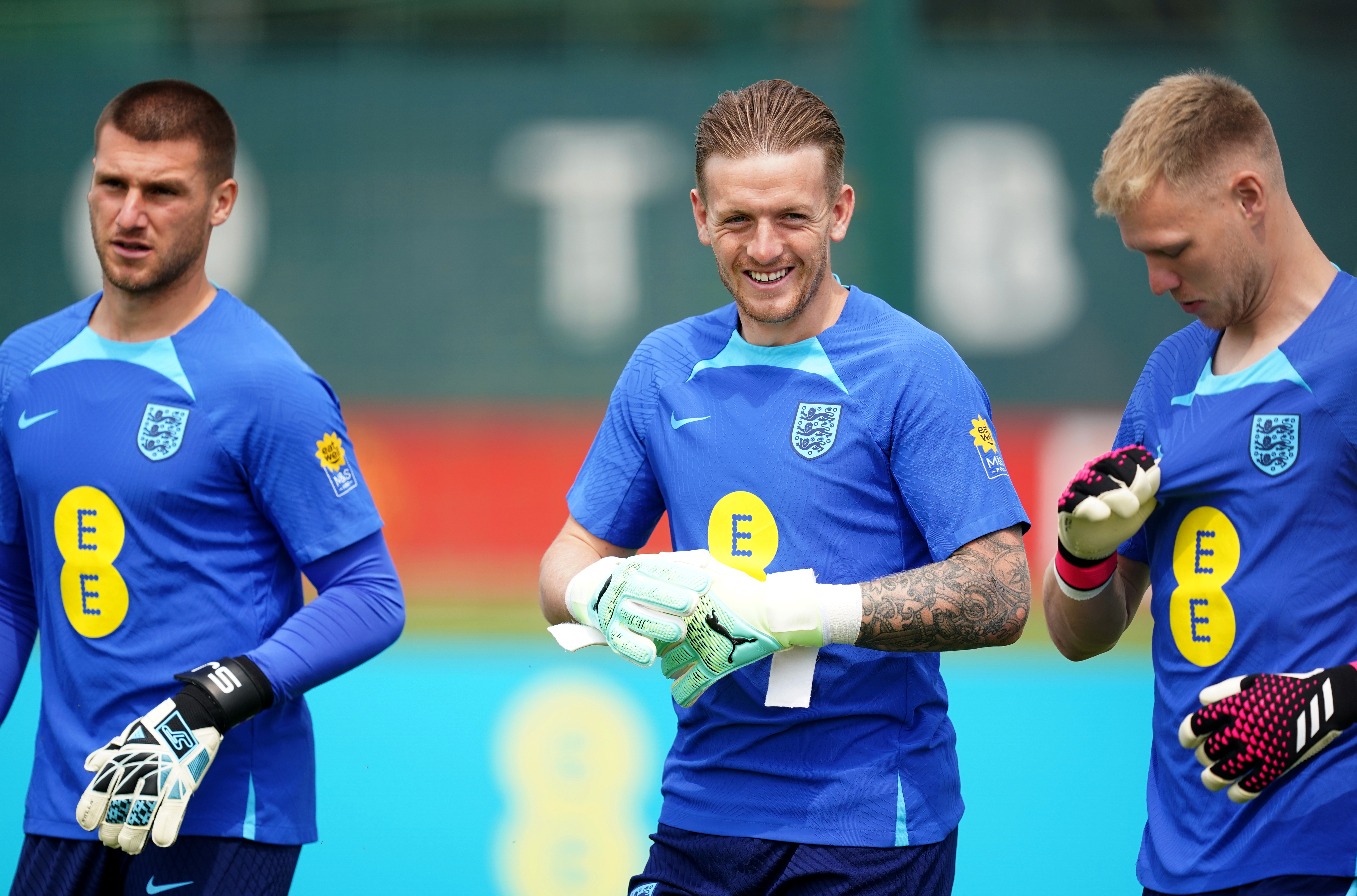 Sam Johnstone, Jordan Pickford and Aaron Ramsdale have been England's goalkeeping trio recently