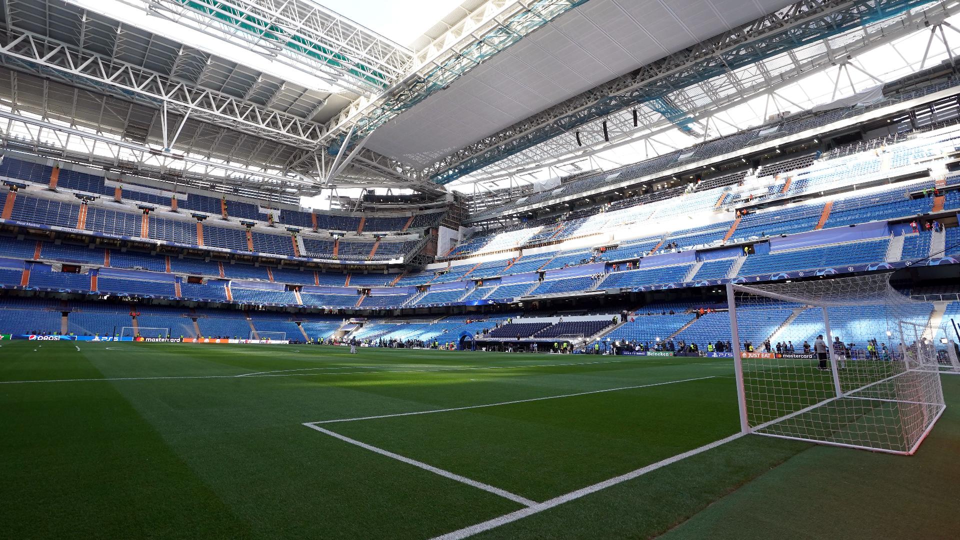 Video on social media showed Alfie Haaland escorted from his seat at the Bernabeu (Nick Potts/PA)