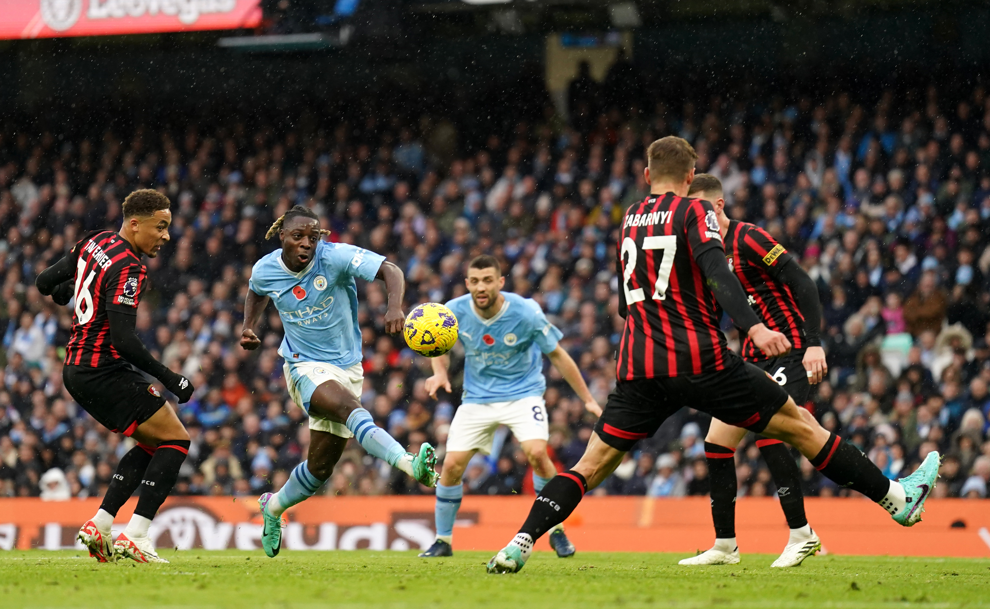 Doku scores for City against Bournemouth (Mike Egerton/PA)
