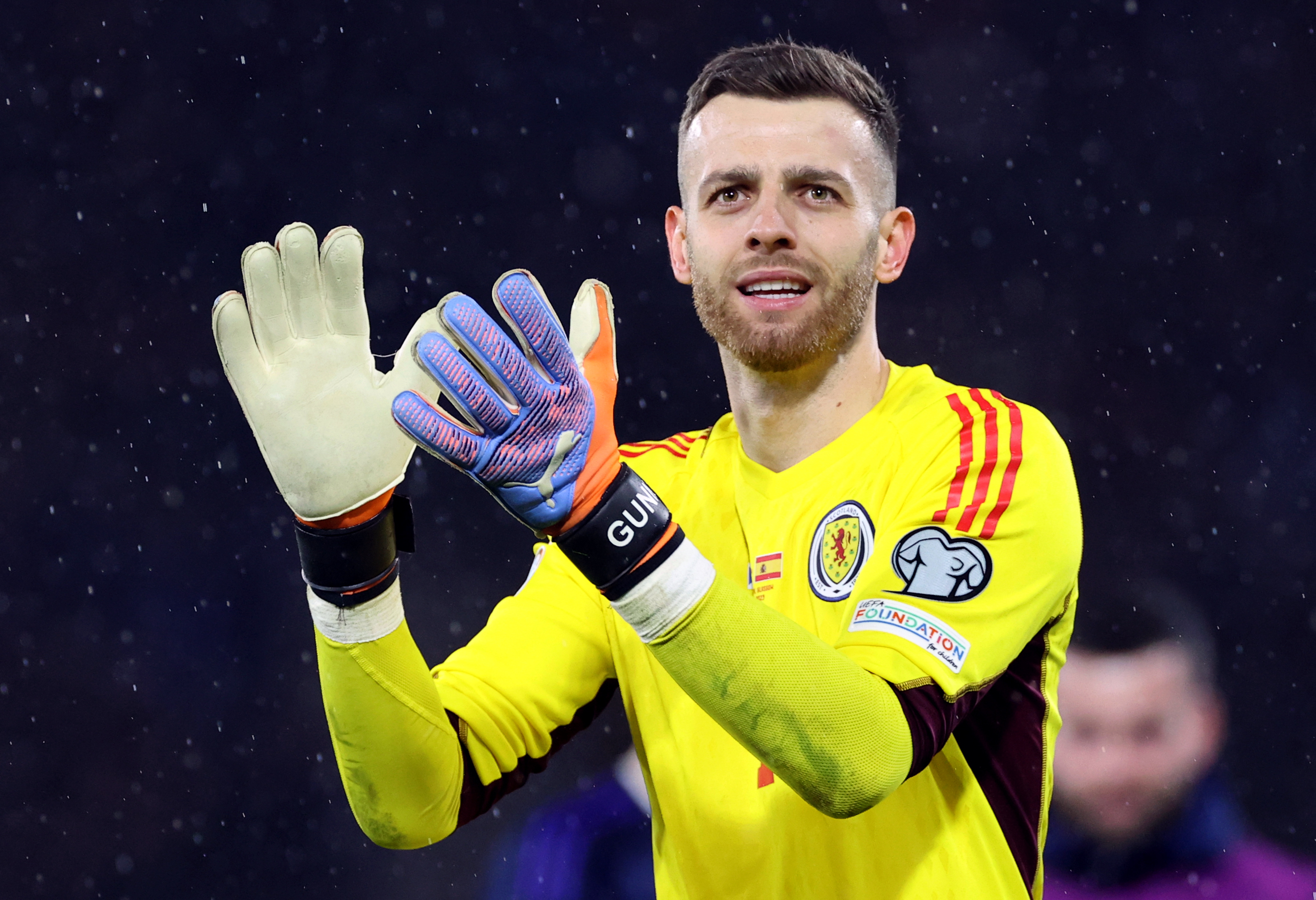 Scotland goalkeeper Angus Gunn could be rested