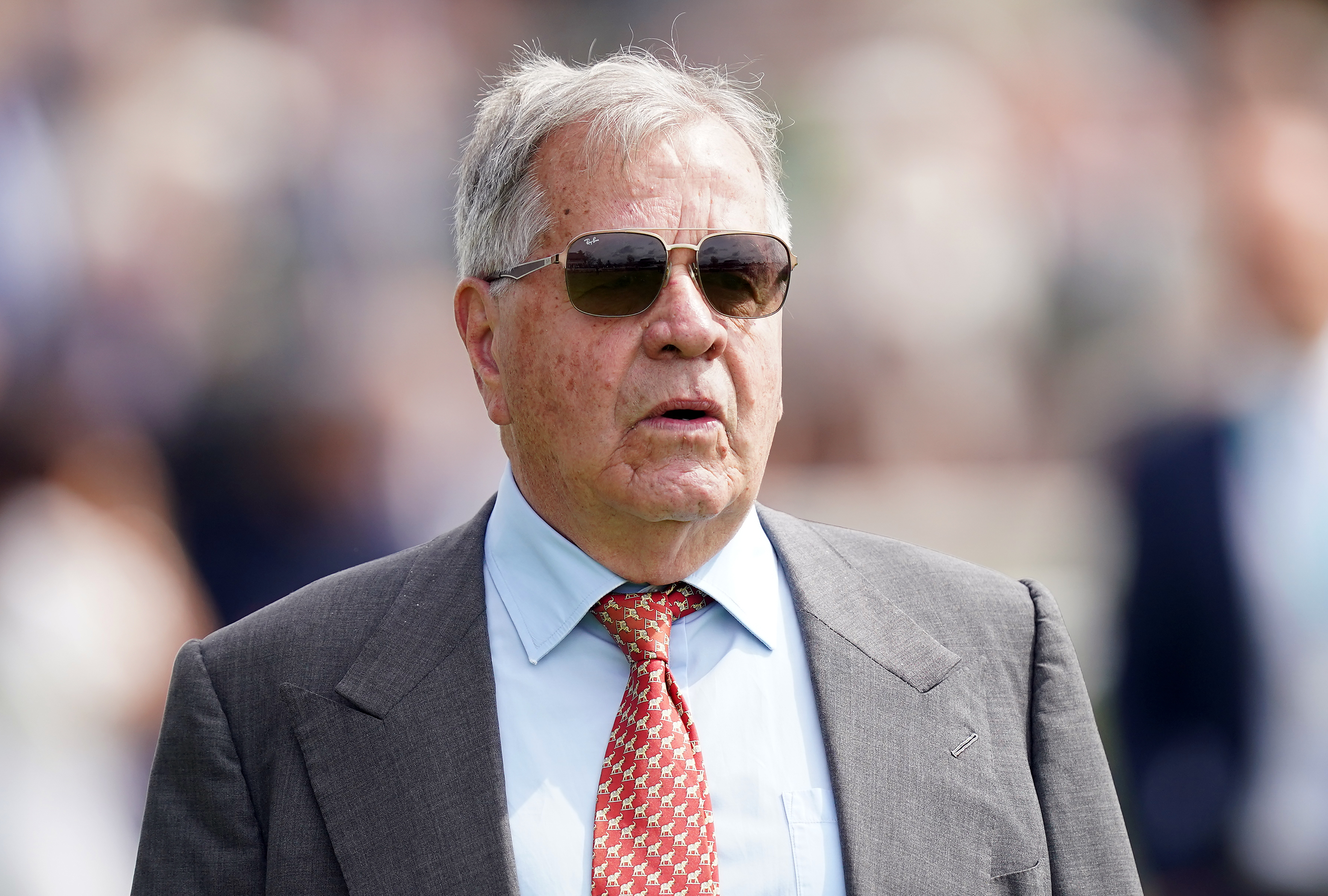 Sir Michael Stoute at York on Wednesday