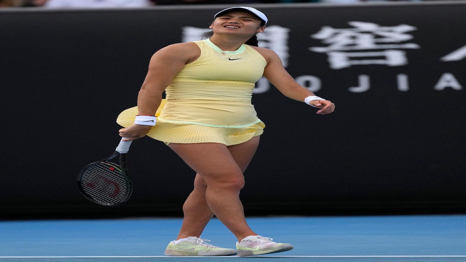 Emma Raducanu struggled with a stomach bug during her second-round loss in Australia