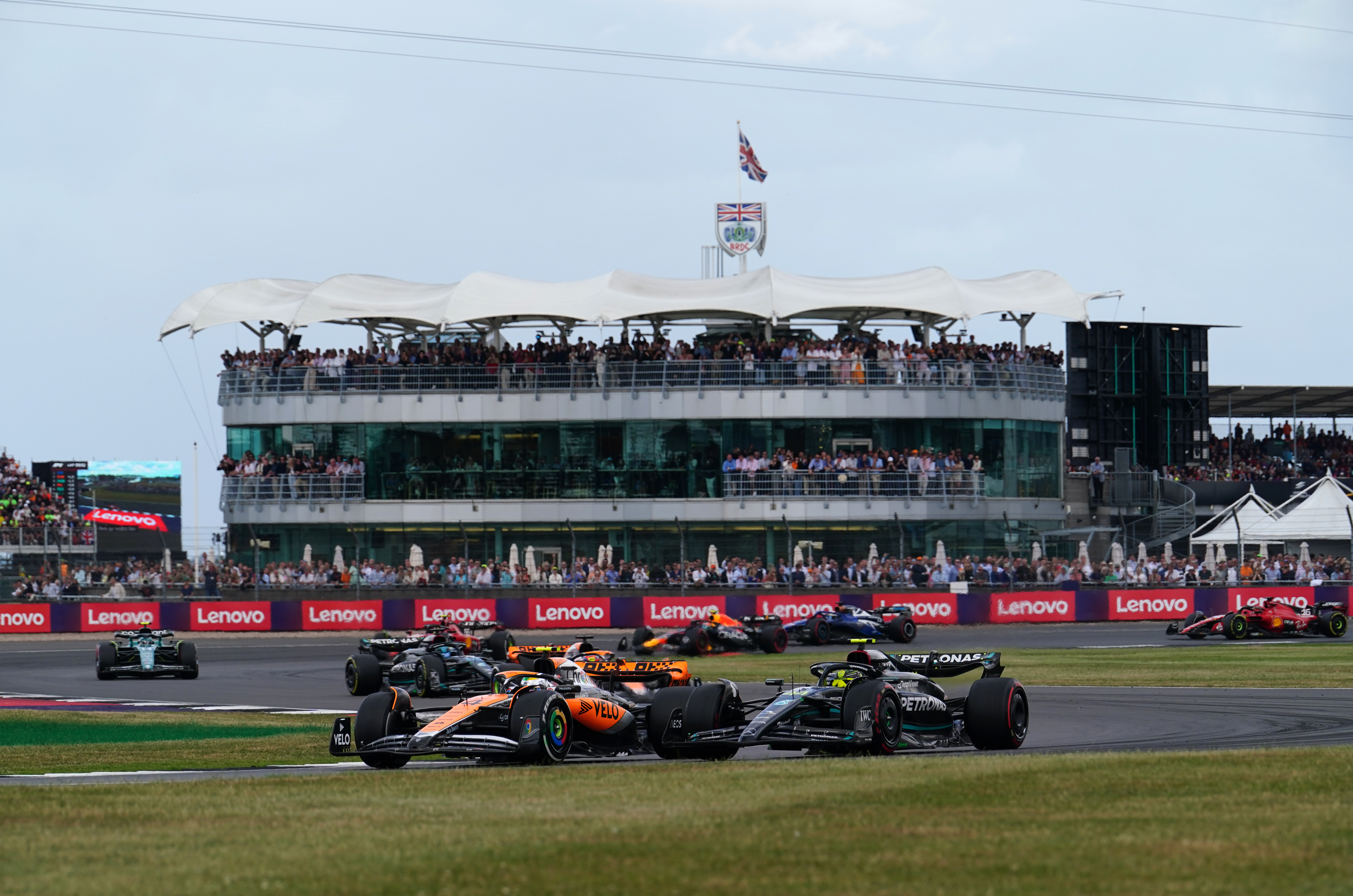 Hamilton could not find a way past Norris