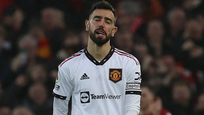 Bruno Fernandes is in the headlines after Manchester United's hammering at the hands of Liverpool