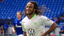 Kevin Mbabu in action for Wolfsburg