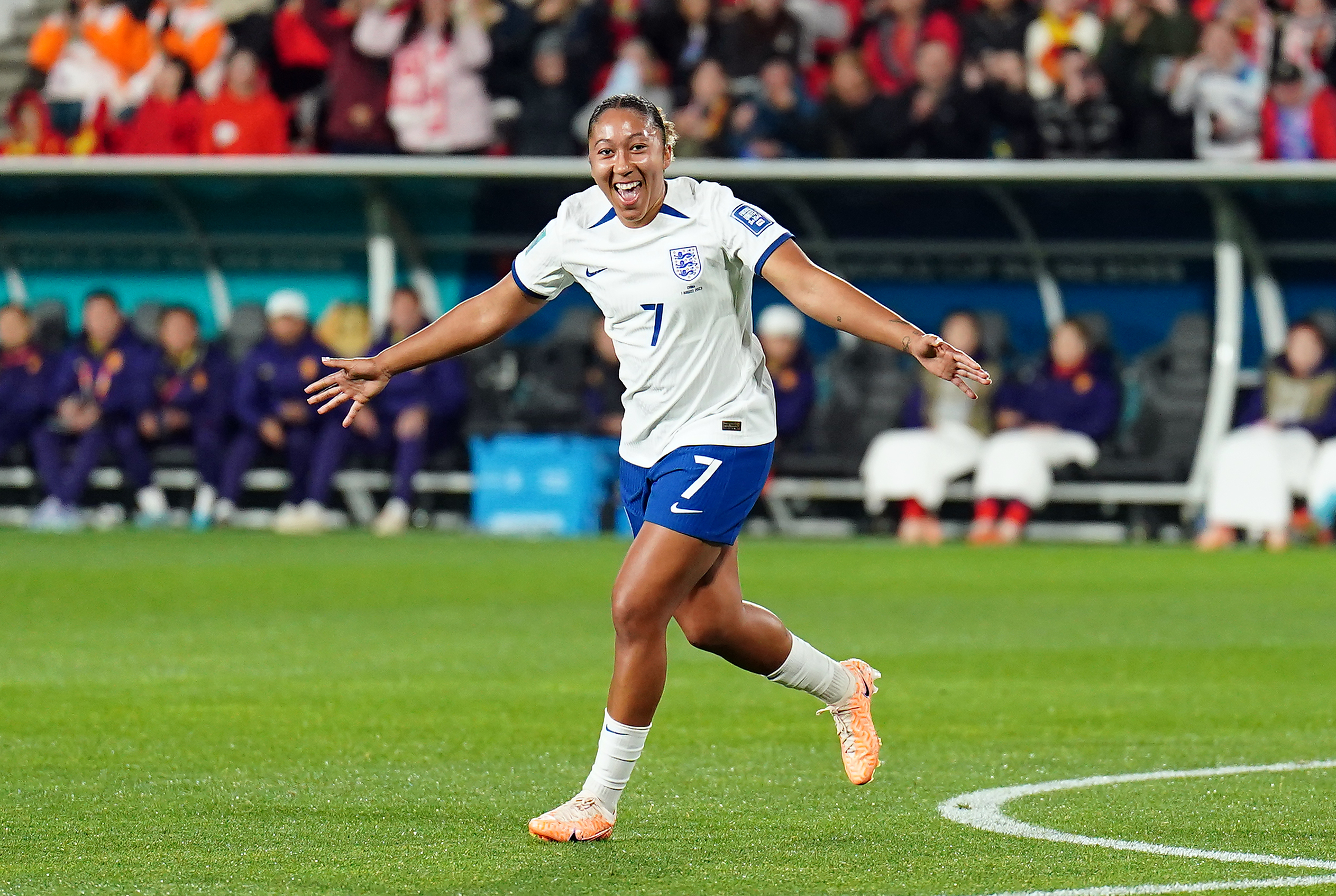 Lauren James scored twice as England beat China 6-1 in Adelaide