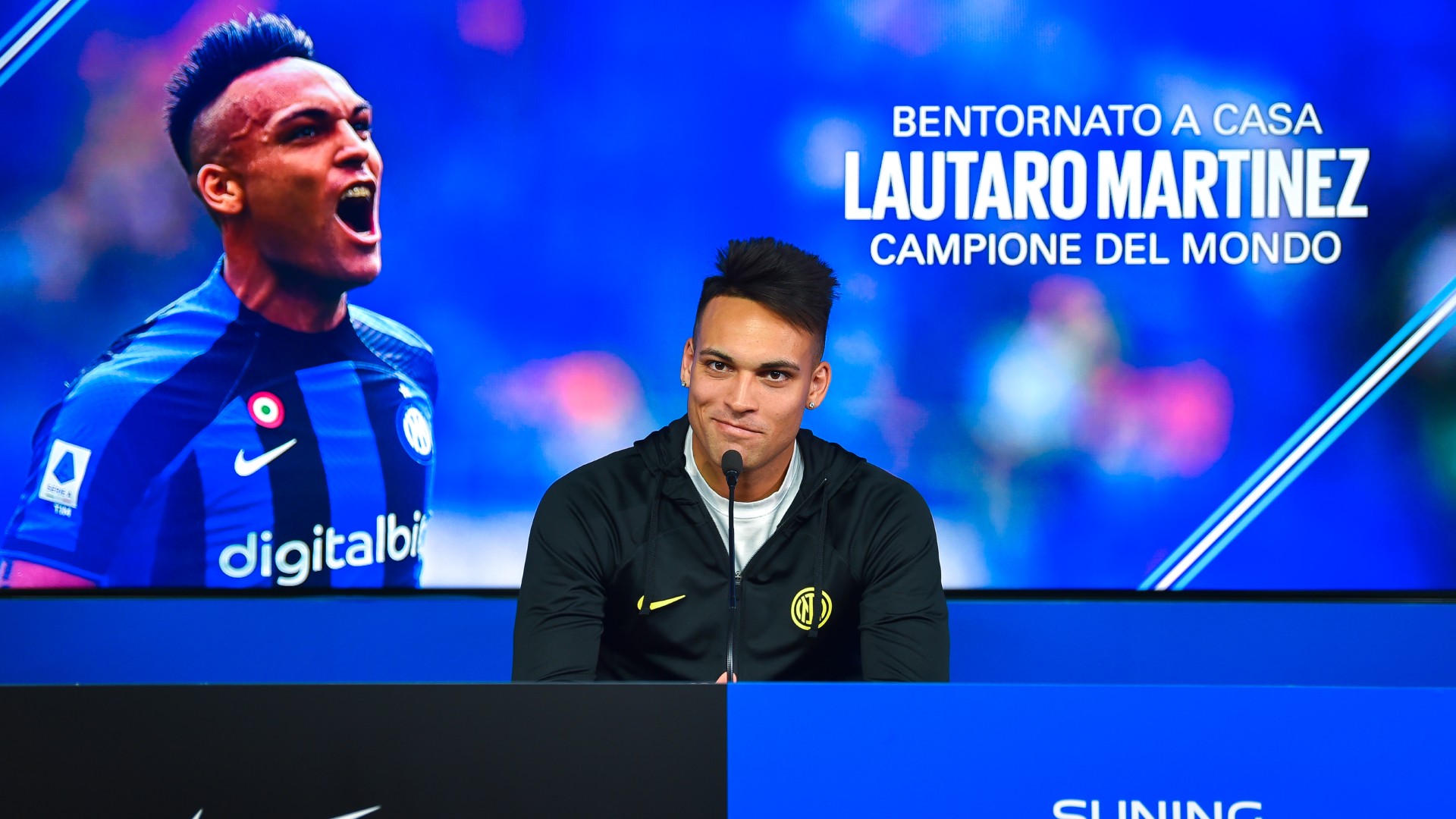 Lautaro Martinez addressed the media for the first time since Argentina's World Cup triumph