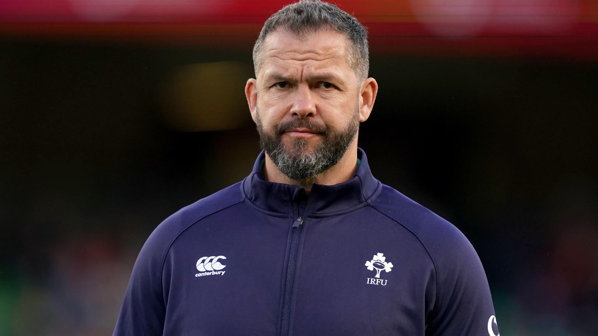 Andy Farrell says ‘top drawer’ defence fuelling Ireland’s Grand Slam charge