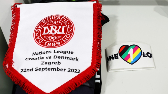 Denmark wore the OneLove armband in their pre-World Cup fixtures