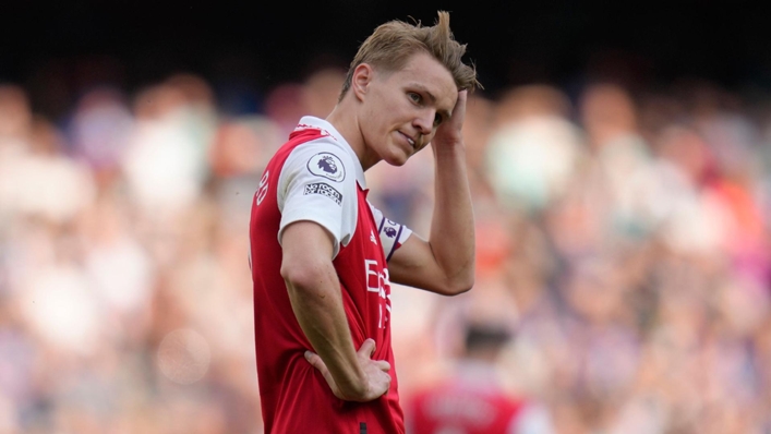Martin Odegaard was left frustrated by Arsenal’s 3-0 defeat to Brighton