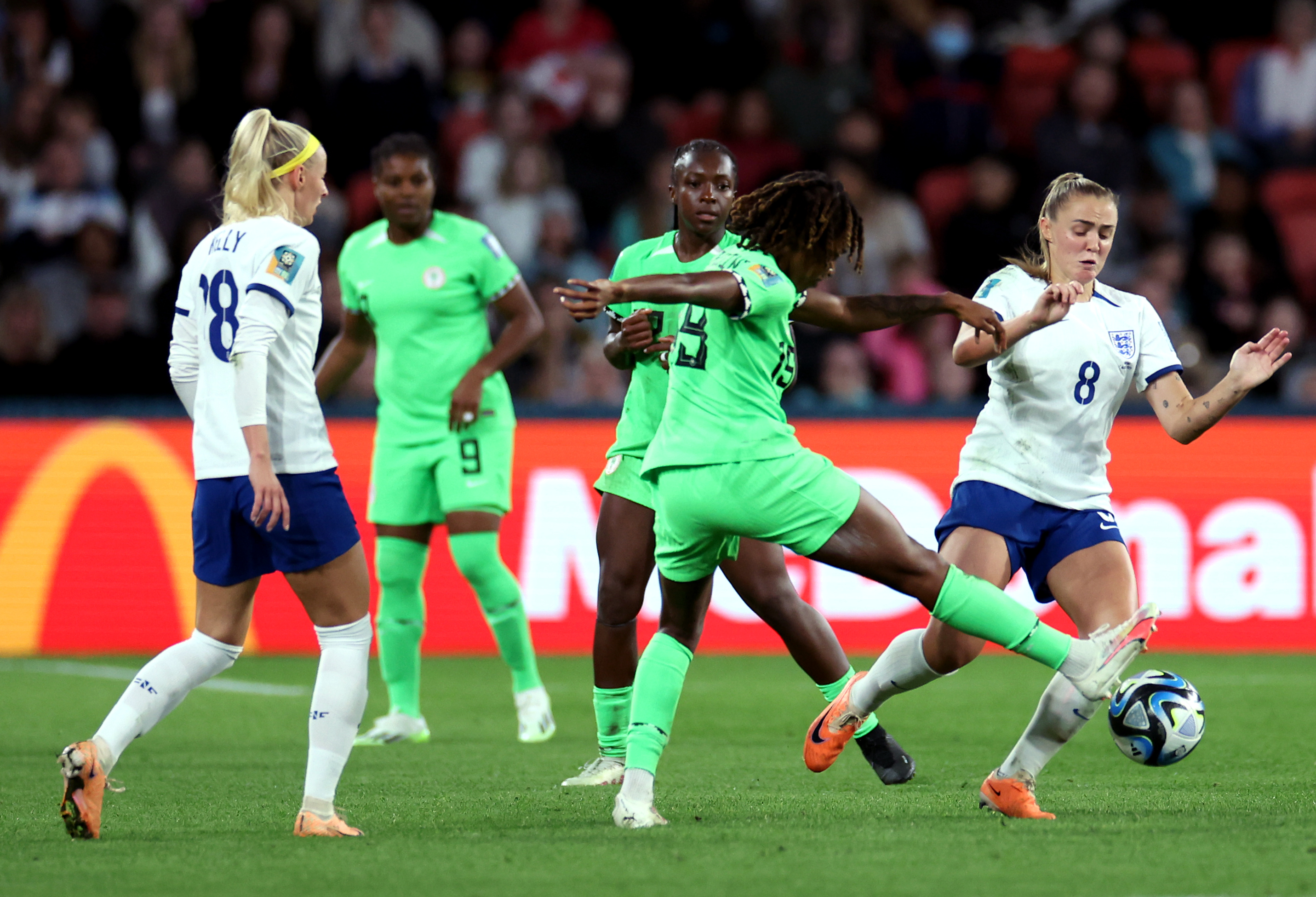 England beat Nigeria 4-2 on penalties to advance to the last eight