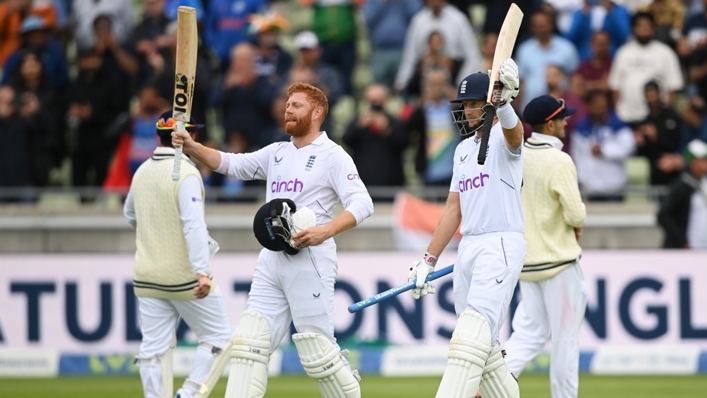 Jonny Bairstow and Joe Root both brought up centuries as England completed a remarkable chase against India