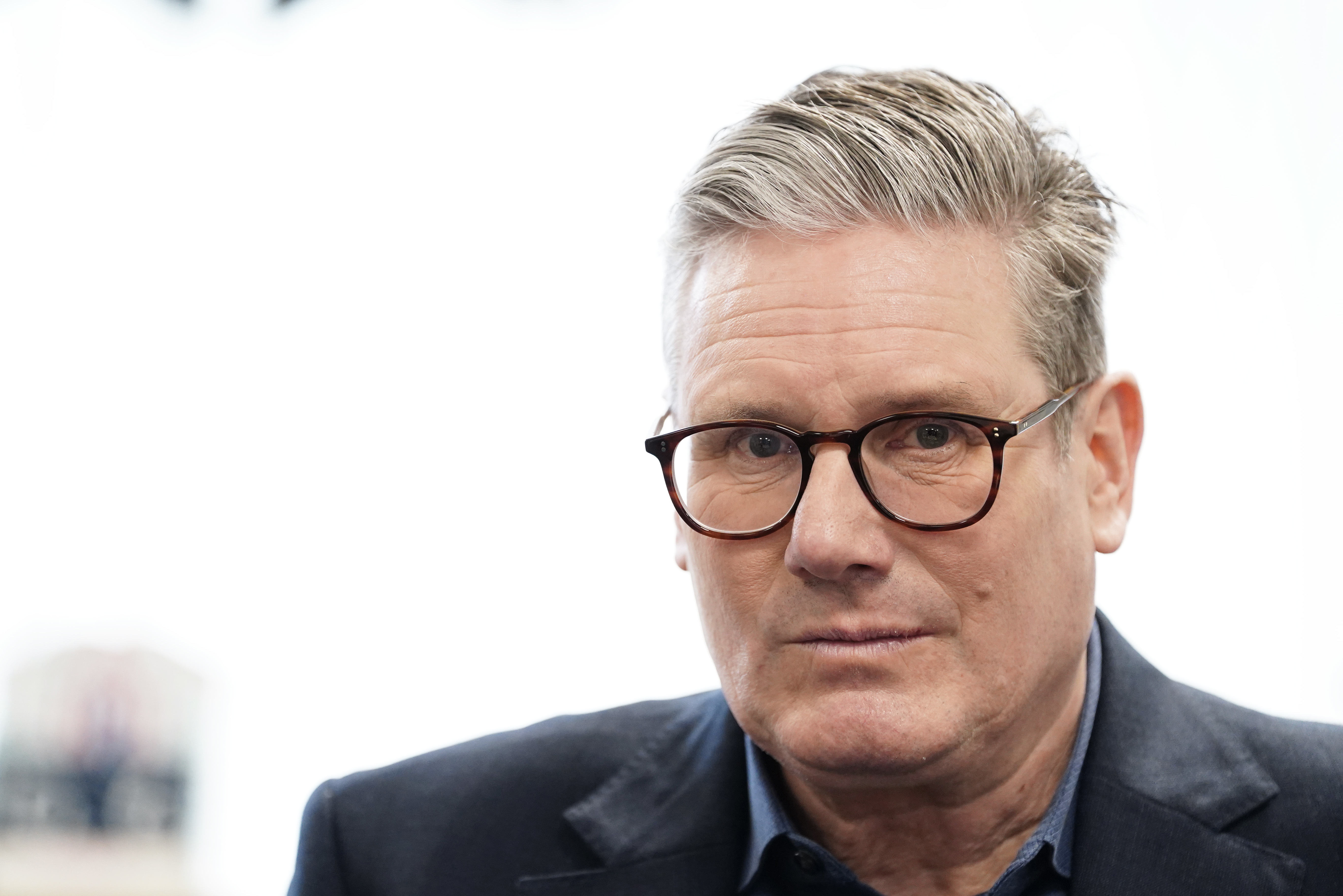 Sir Keir Starmer looks disappointed