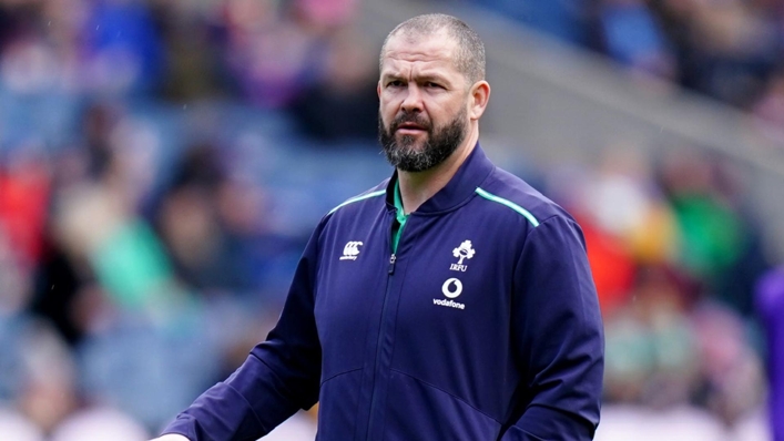 Ireland head coach Andy Farrell has named a 42-strong training squad (Jane Barlow/PA)