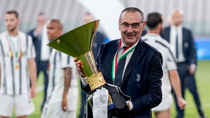 Maurizio Sarri after winning Serie A with Juventus