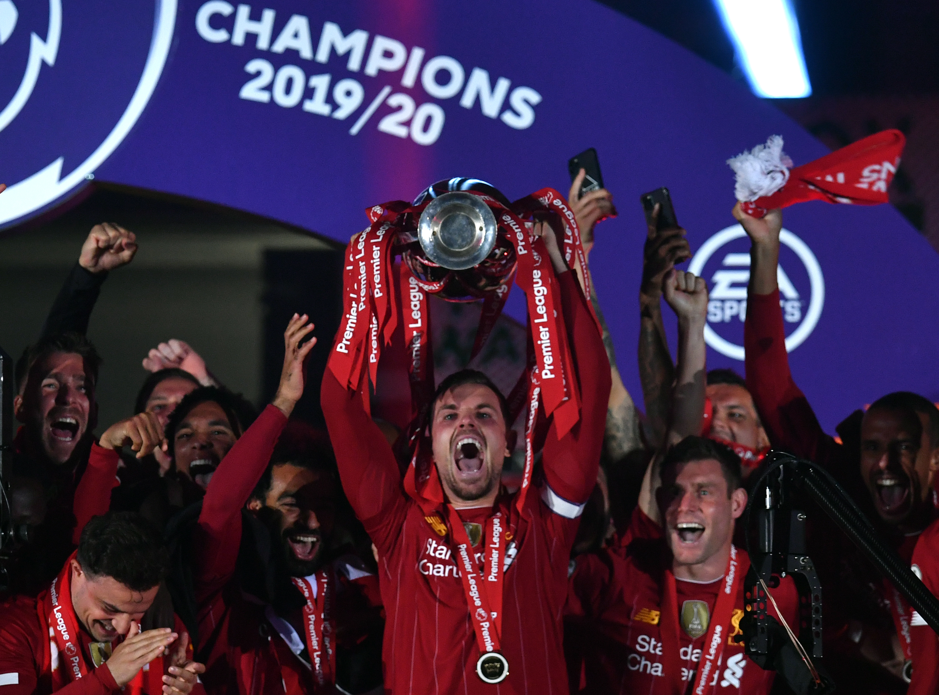 Henderson captained Liverpool in their Premier League title-winning season