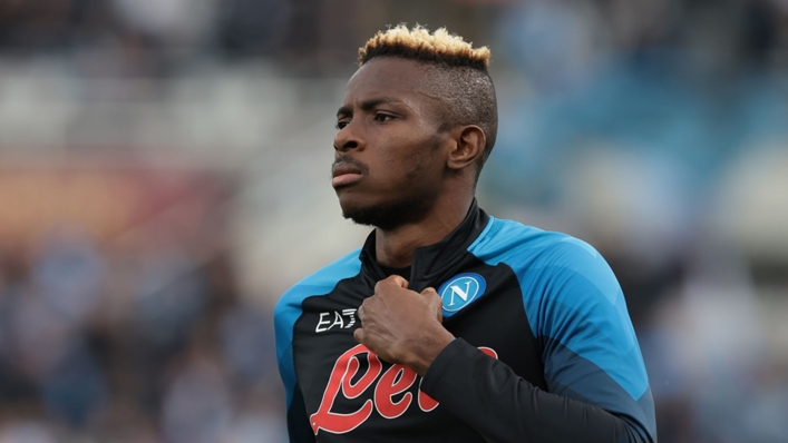 Victor Osimhen could be back for Napoli's Champions League quarter-final against Milan