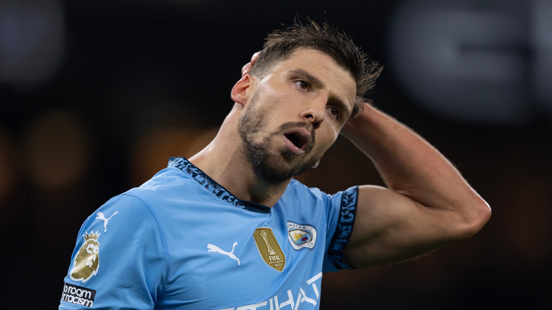 Man City dealt injury blow with Dias out for 'three or four weeks'