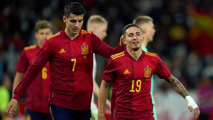 Alvaro Morata and Yeremi Pino enjoyed a night to remember for Spain.