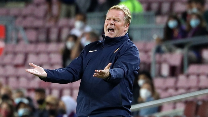 Ronald Koeman is under growing pressure at Barcelona