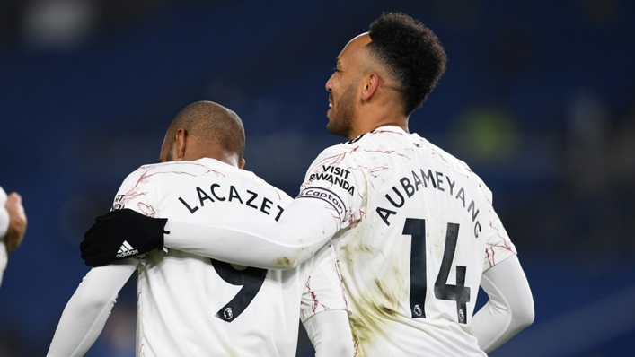 Arsenal pair Alexander Lacazette and Pierre-Emerick Aubameyang missed the Brentford game due to coronavirus