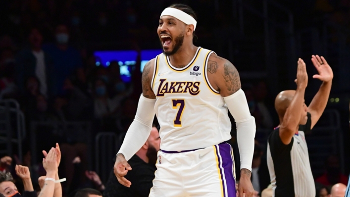 Carmelo Anthony finished up with the LA Lakers