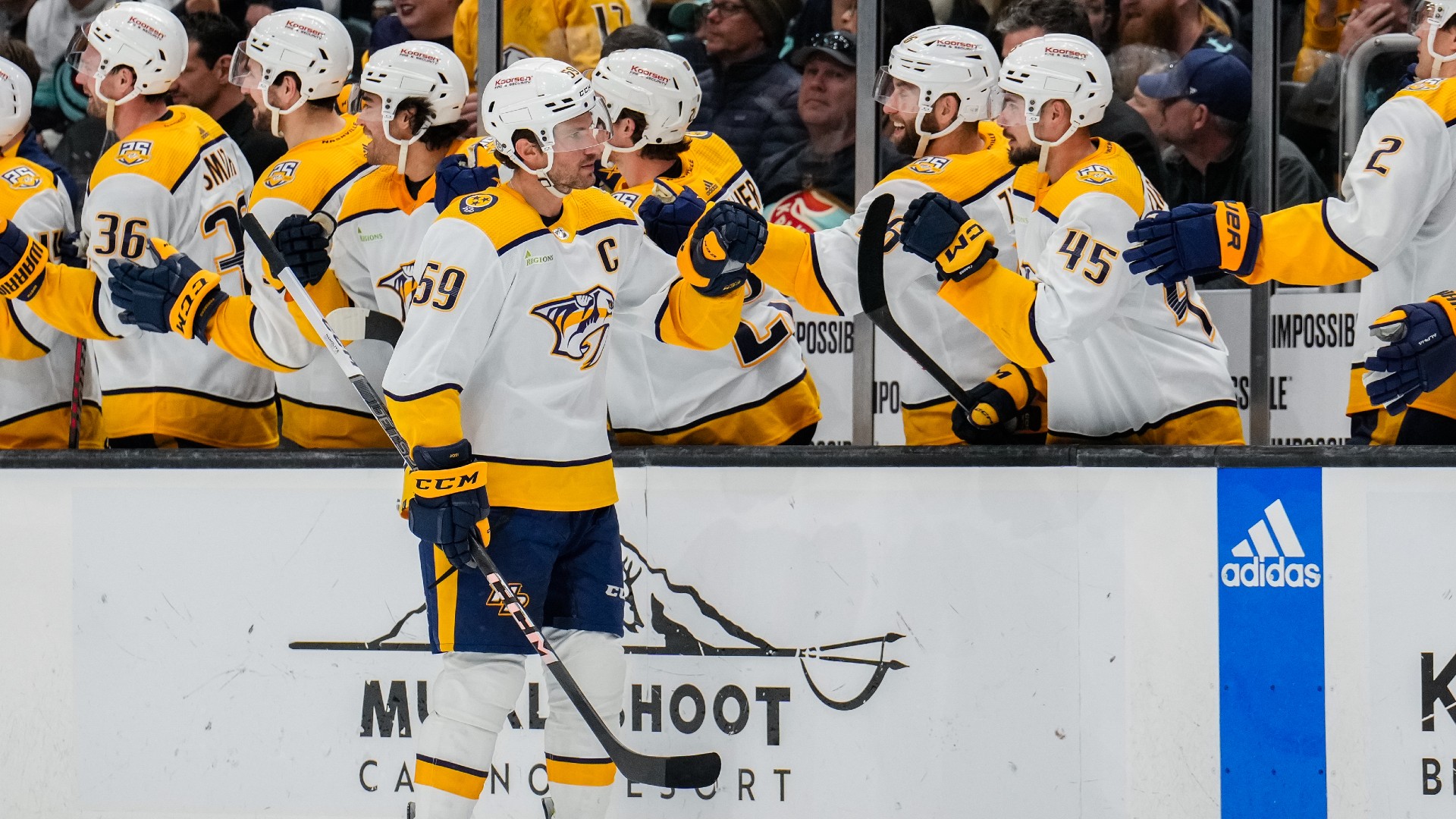 NHL: Josi scores pair as Predators beat Kraken to extend point streak to 14