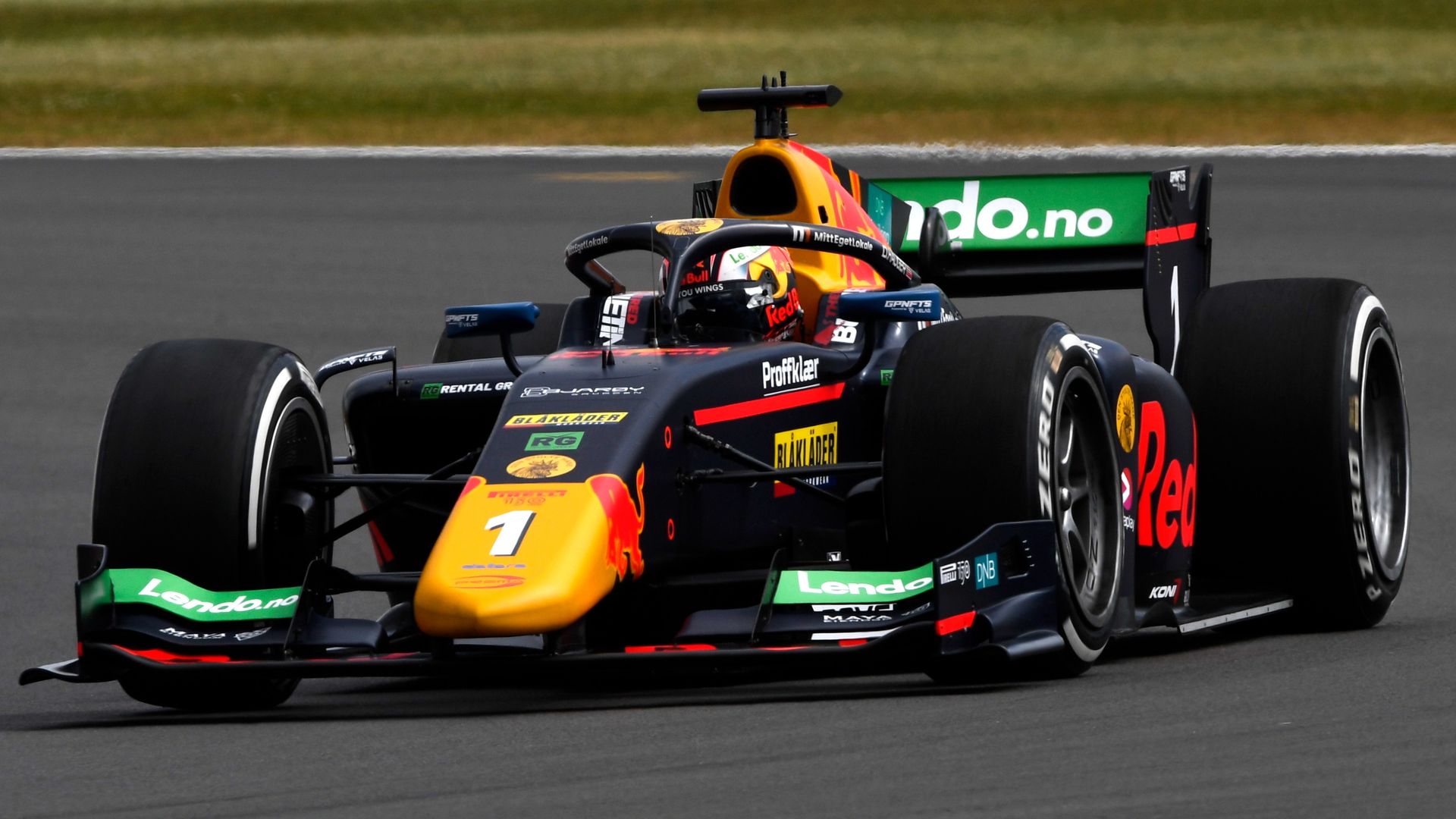 Dennis Hauger's car at Silverstone, before it was involved in Sunday's crash