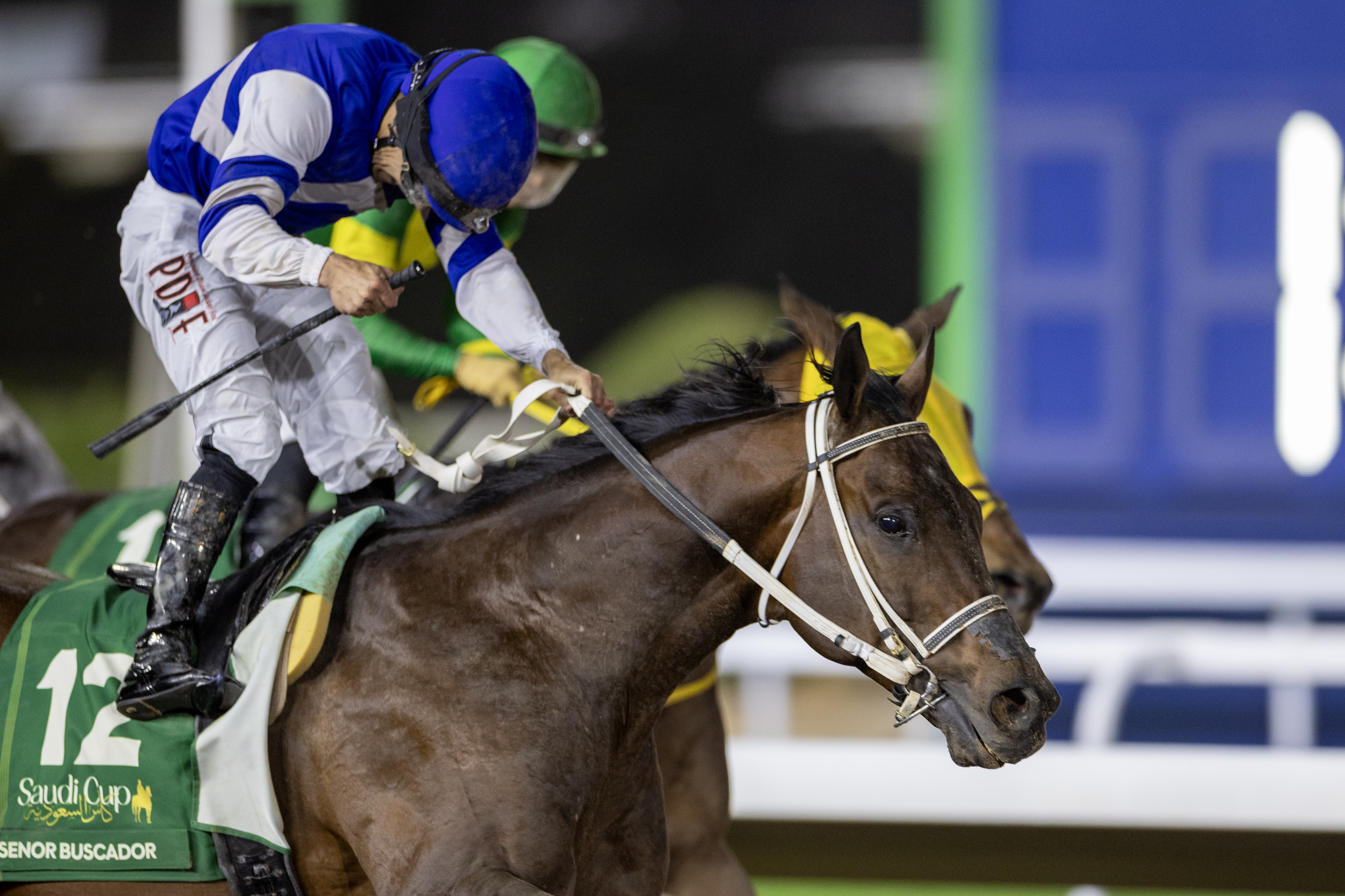 Senor Buscador and Junior Alvarado winning the Saudi Cup
