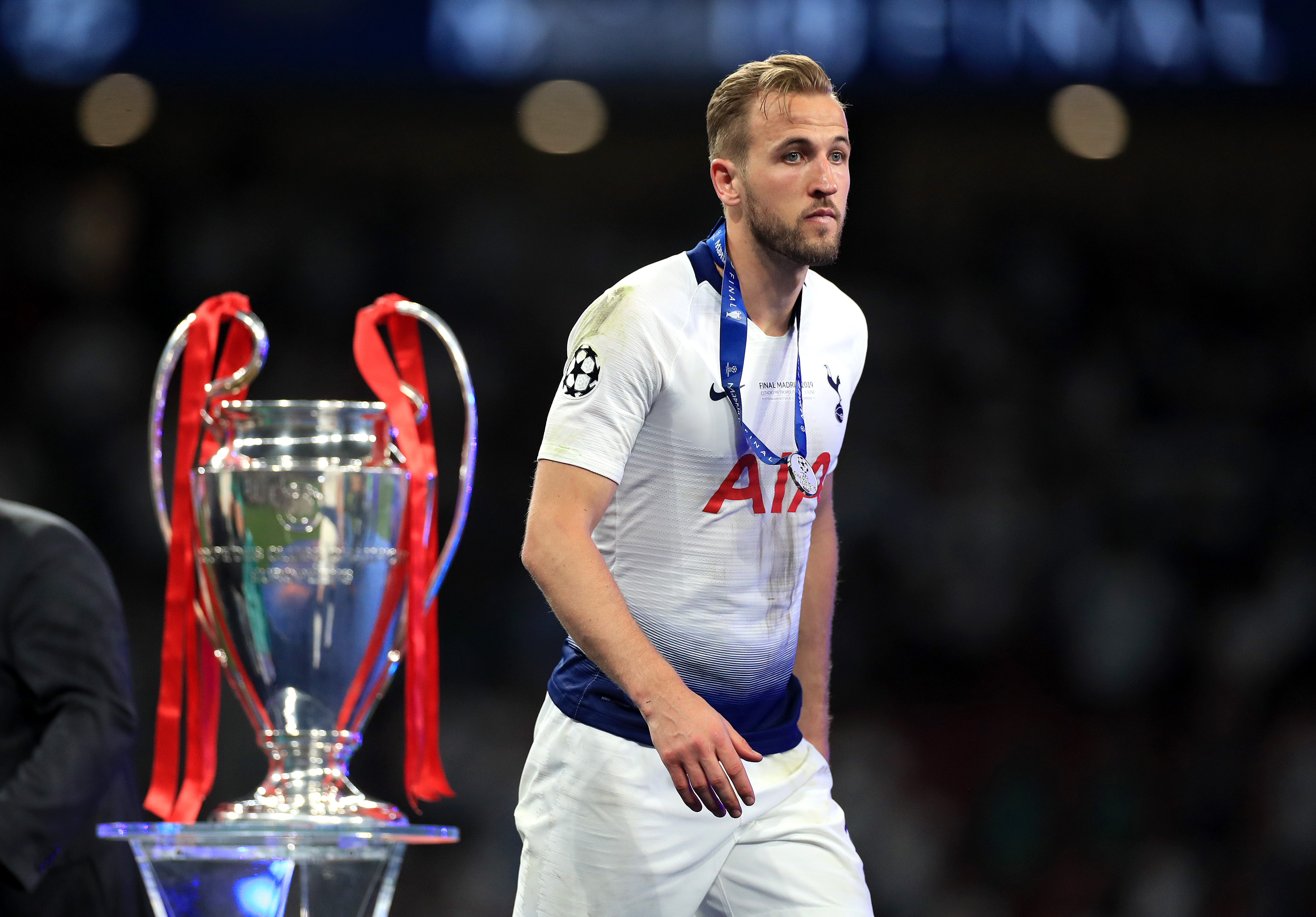Kane lost the Champions League final in 2019 with Tottenham