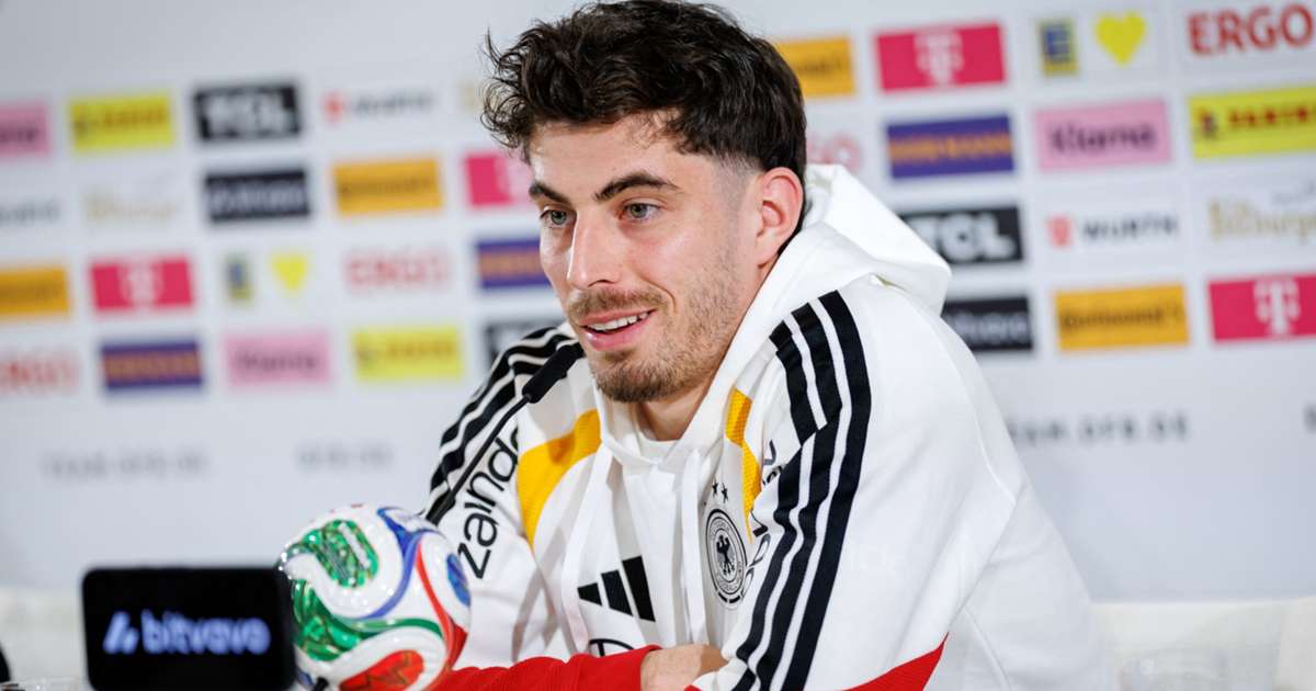 Kai Havertz during a training session ahead of Germany's World Cup campaign