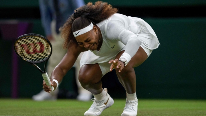 Serena Williams was forced to retire at Wimbledon