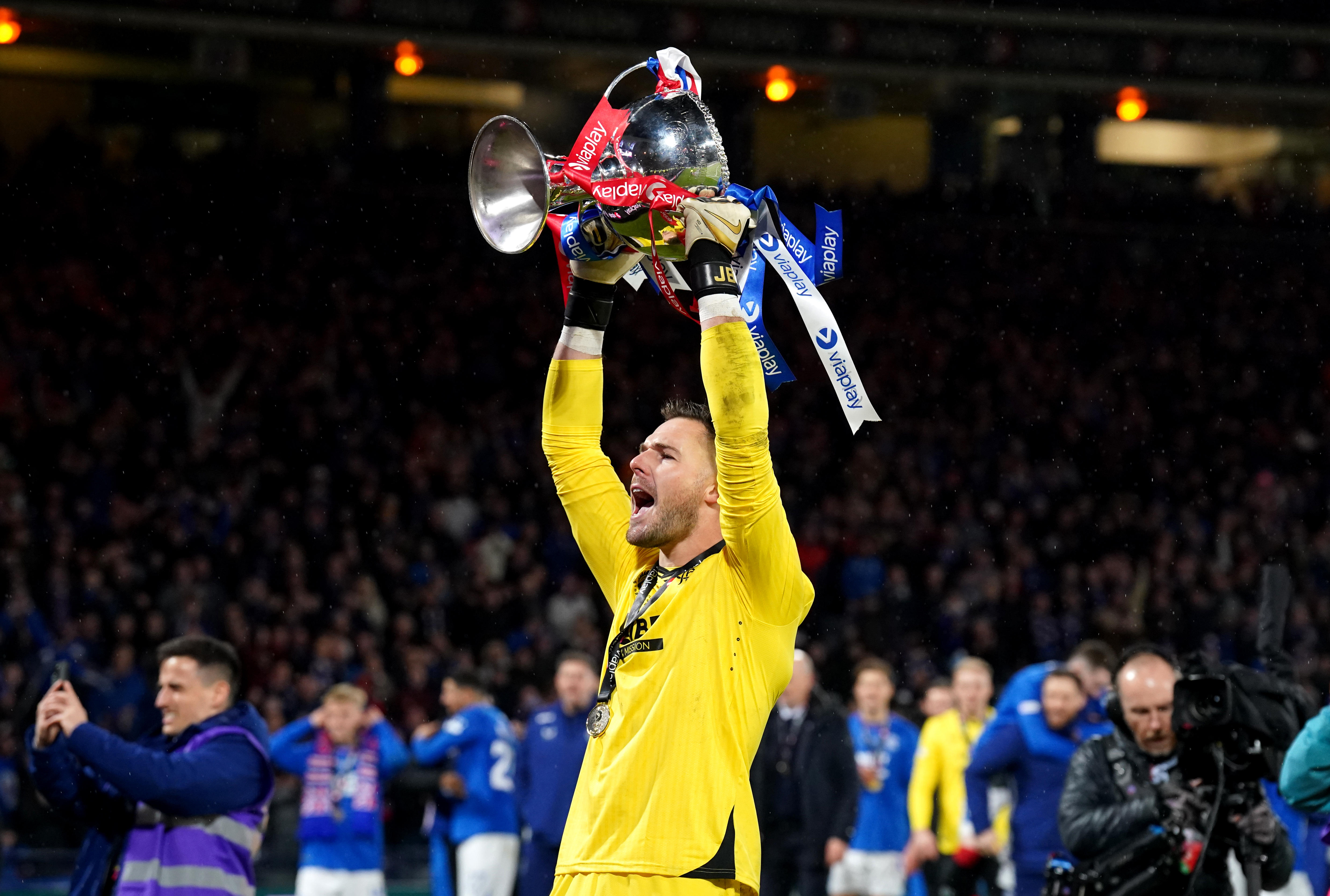 Jack Butland has won the Viaplay Cup during his first season at Rangers