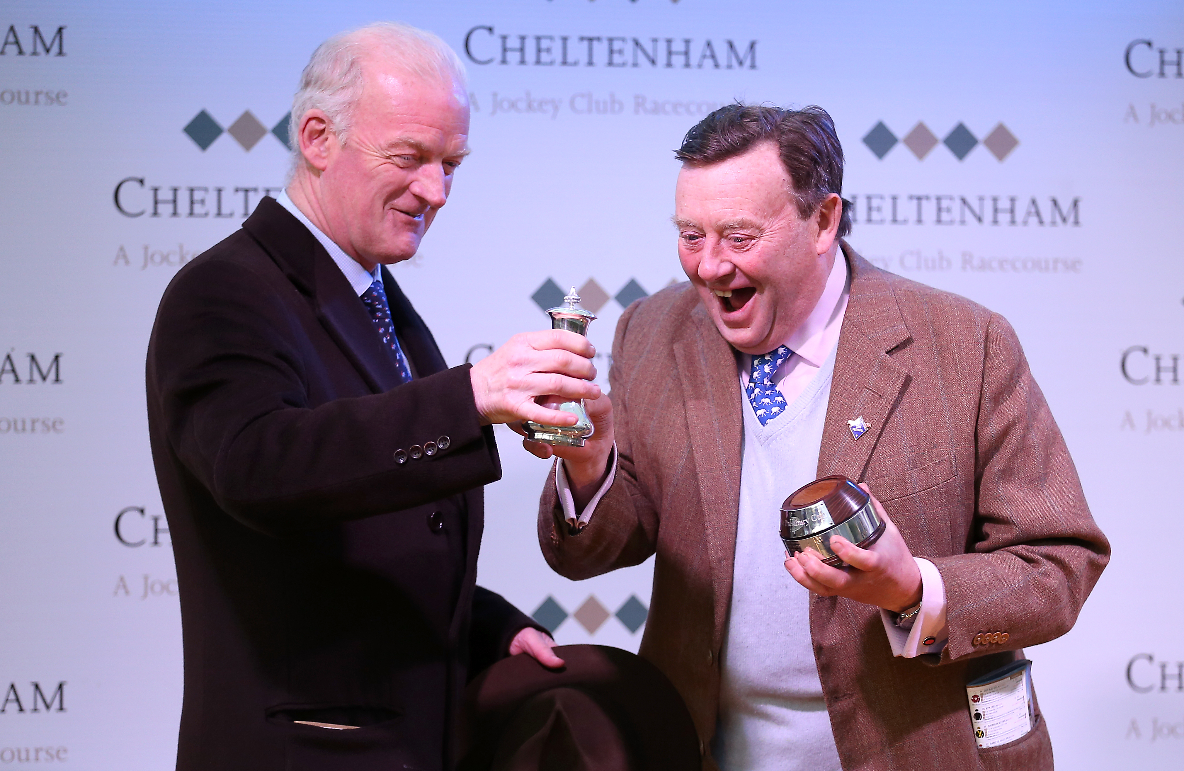 Willie Mullins and Nicky Henderson (right)