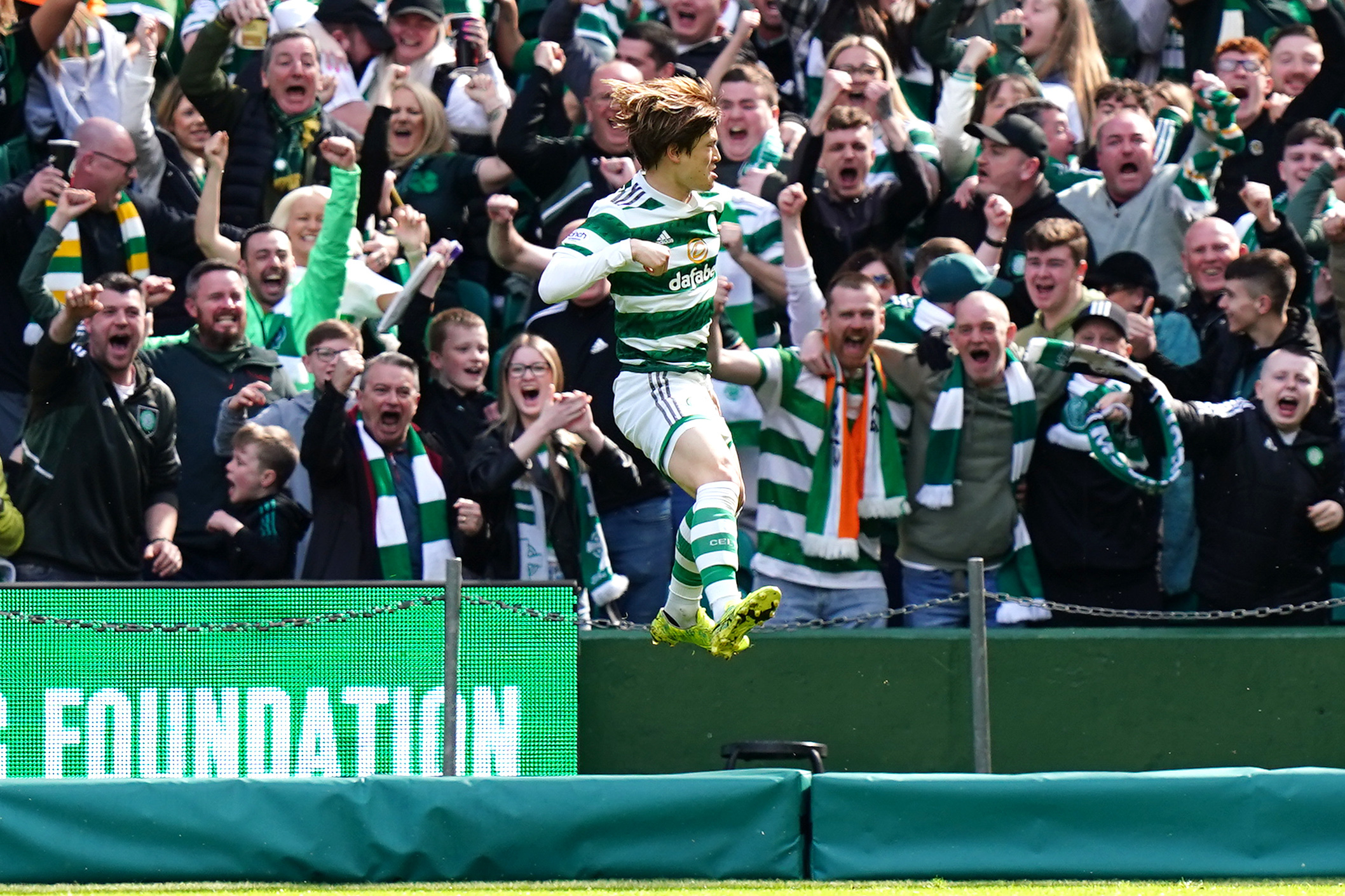 Furuhashi celebrates