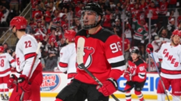 New Jersey Devils F Timo Meier celebrates a goal during the 2023 NHL Playoffs on May 7.
