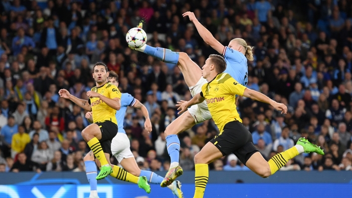 Erling Haaland scored a stunner against Borussia Dortmund