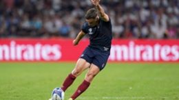 England’s George Ford scores a penalty during the 2023 Rugby World Cup Pool D match at the Stade de Marseille (Mike Egerton/PA)