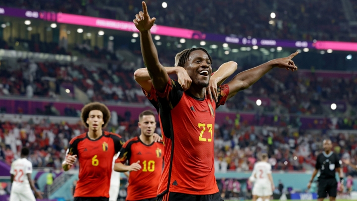 Michy Batshuayi celebrates his goal