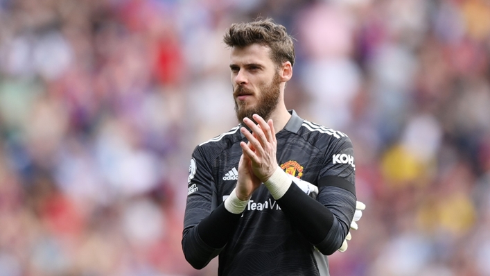 David de Gea after Manchester United's defeat to Crystal Palace on Sunday