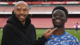 Thierry Henry is in regular contact with Bukayo Saka