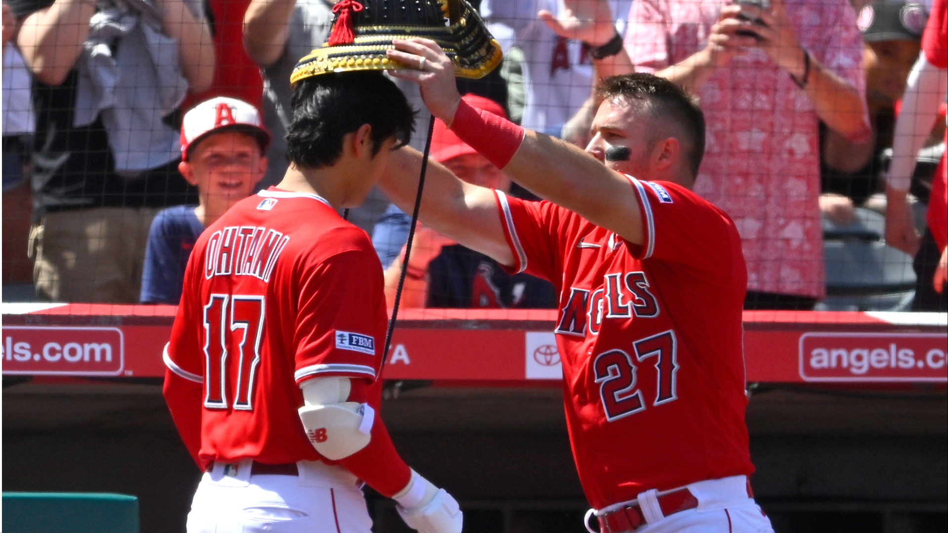 MLB大谷和鳟鱼在天使获胜中连续击出本垒打