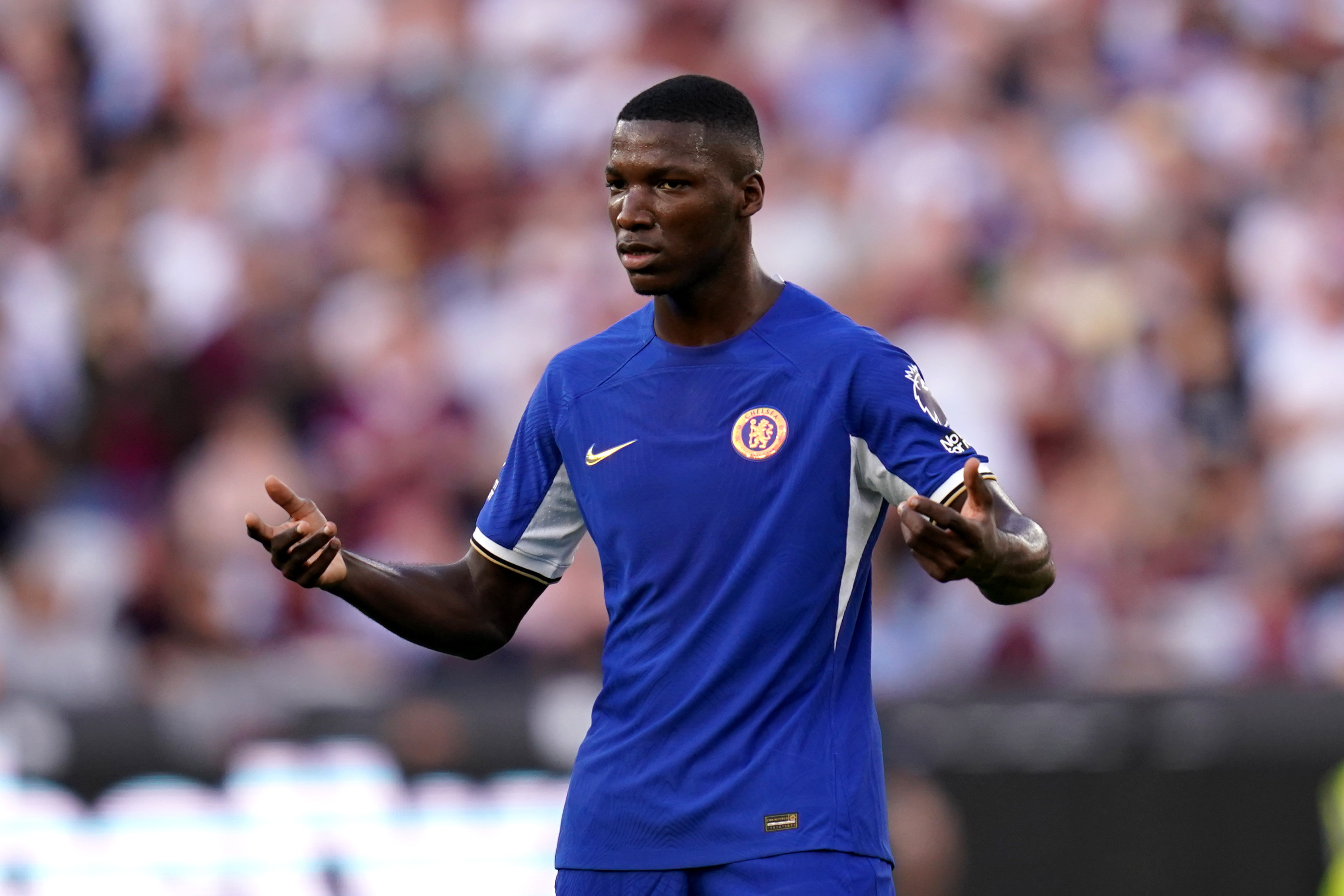 Moises Caicedo came off the bench to make his Chelsea debut during the West Ham defeat