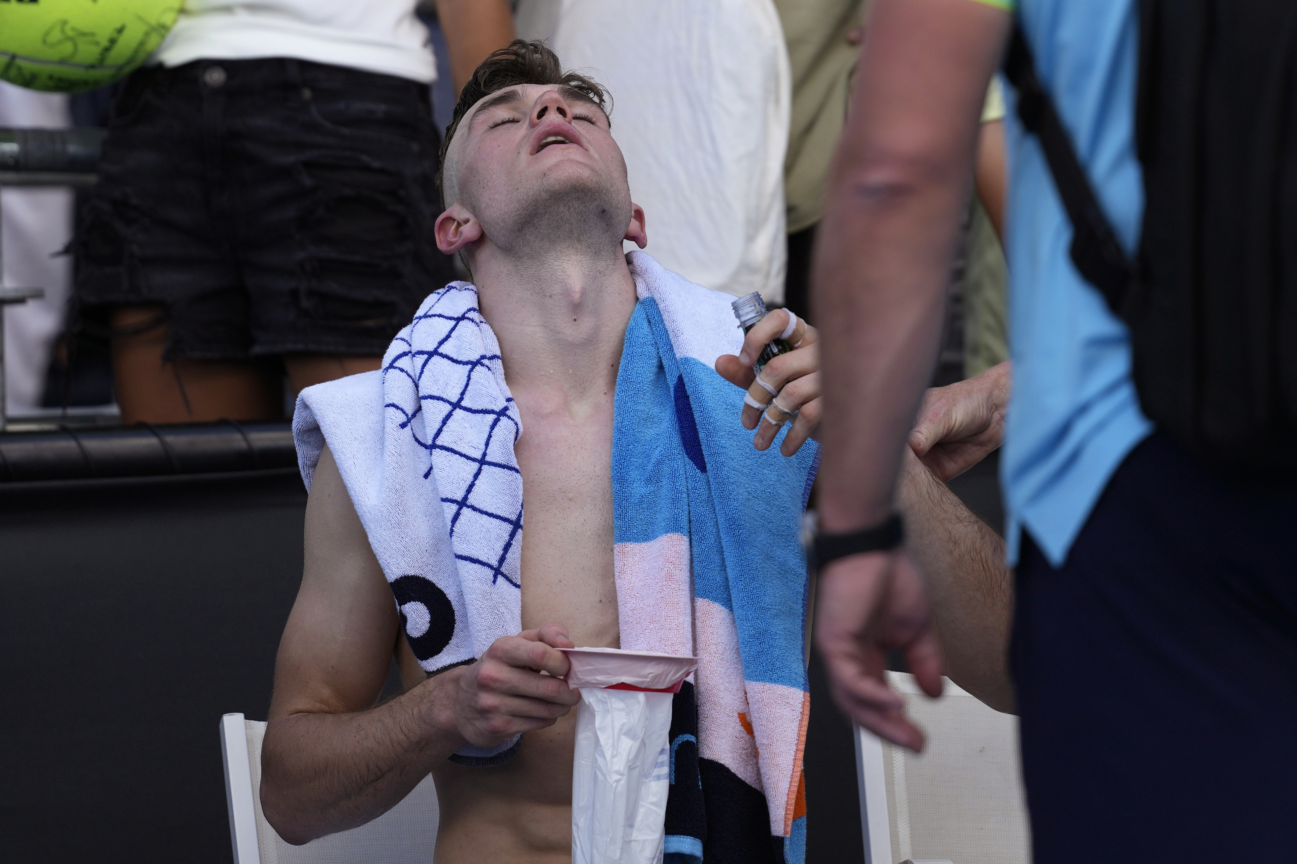 Jack Draper was sick after beating Marcos Giron