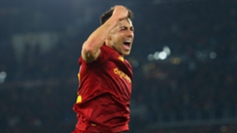 Stephan El Shaarawy celebrates for Roma on Thursday
