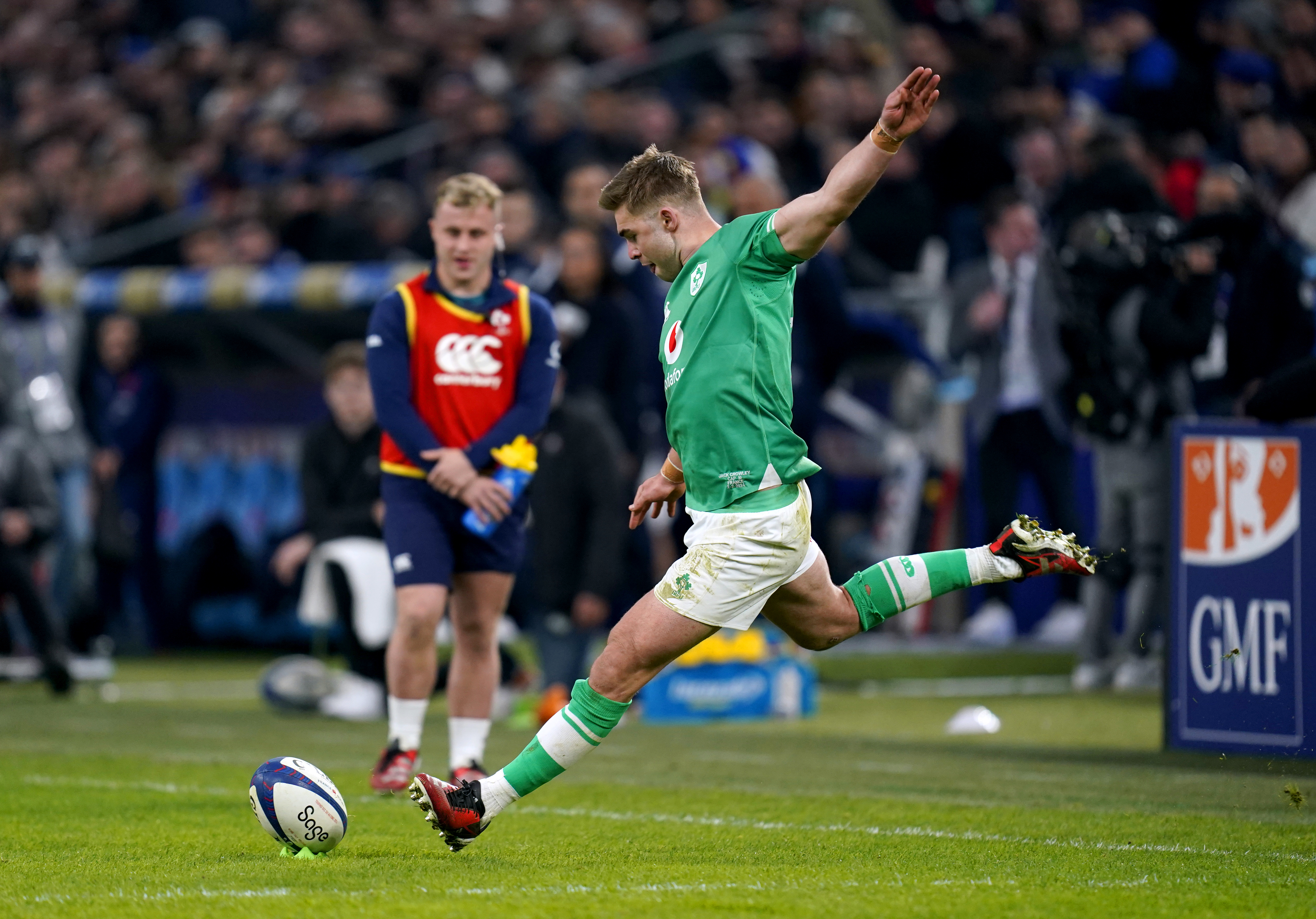 Jack Crowley kicked 13 points in Ireland's win over France