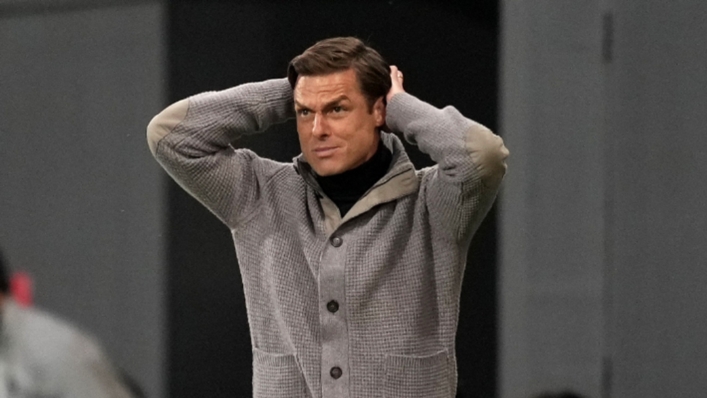 Scott Parker during Fulham's defeat to Burnley