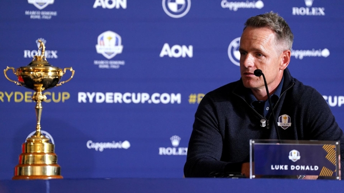 European Ryder Cup captain Luke Donald has named his six wild cards for this month’s contest in Rome (Adam Davy/PA)