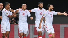 Tunisia celebrate Khazri's second goal